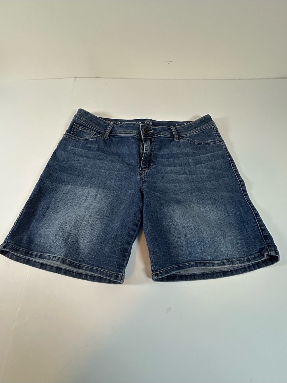 Westport Dark Blue Denim Shorts with Light Fade